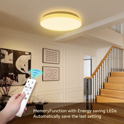 Brilagi - LED-dimbare plafondlamp MILKY WAY LED/24W/230V 3000-6500K Ø 38 cm + afstandsbediening