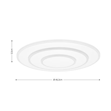 Brilagi - LED dimbare plafondlamp MODERN LED/58W/230V 2700-6500K Ø 46,3 cm + afstandsbediening