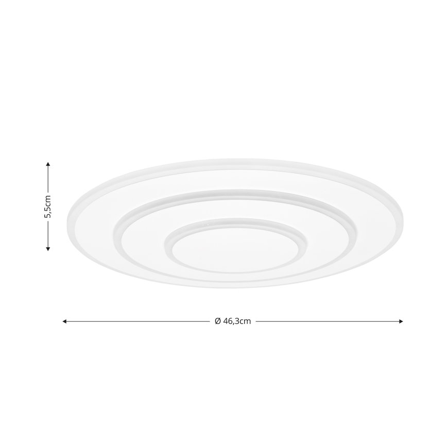 Brilagi - LED dimbare plafondlamp MODERN LED/58W/230V 2700-6500K Ø 46,3 cm + afstandsbediening