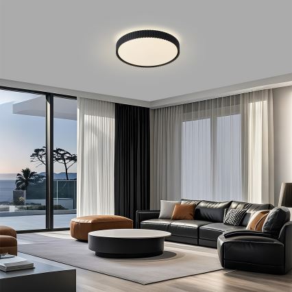 Brilagi - Dimbare LED-plafondlamp ORINO LED/54W/230V 3000-6000K zwart Ø 43 cm + afstandsbediening