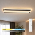 BRILAGI - LED dimbare plafondlamp OUTLINE LED/66W/230V 3000-6000K 15x60 cm wit/zwart + afstandsbediening