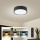 Brilagi - LED dimbare plafondlamp POOL LED/18W/230V 3000-6000K 20 cm zwart + afstandsbediening