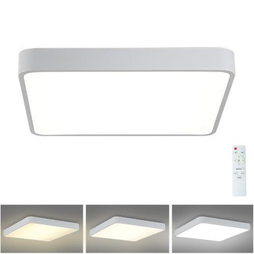 Brilagi - LED dimbare plafondlamp POOL LED/36W/230V 3000-6000K 40x40 cm wit + afstandsbediening