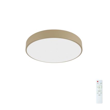 Brilagi - LED Dimbare plafondlamp POOL LED/36W/230V 3000-6000K Ø 30 cm beige + afstandsbediening