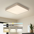 Brilagi - LED dimbare plafondlamp POOL LED/48W/230V 3000-6000K 50x50 cm beige + afstandsbediening