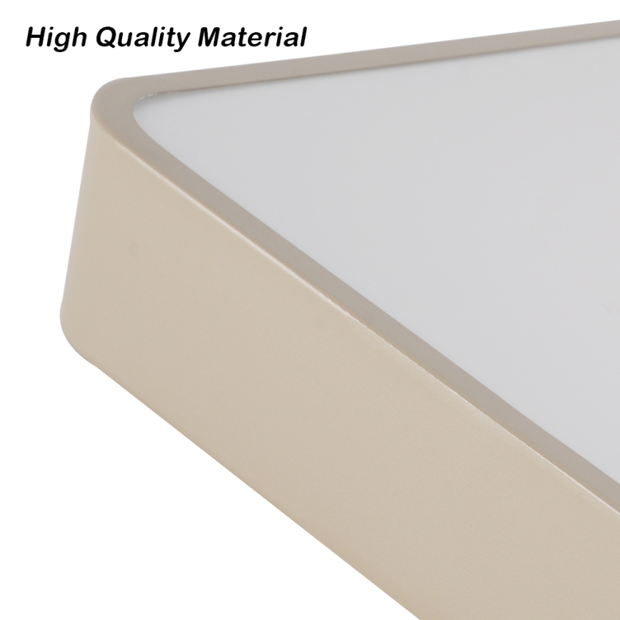 Brilagi - LED dimbare plafondlamp POOL LED/48W/230V 3000-6000K 50x50 cm beige + afstandsbediening