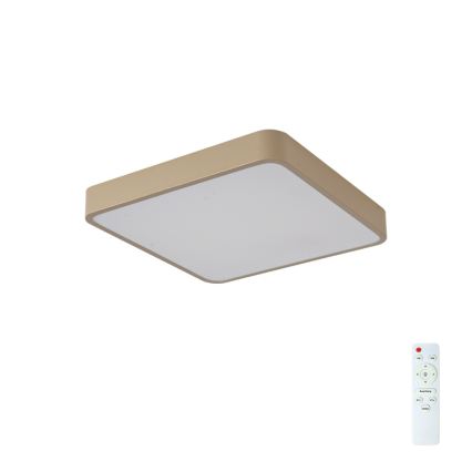 Brilagi - LED dimbare plafondlamp POOL LED/48W/230V 3000-6000K 50x50 cm beige + afstandsbediening