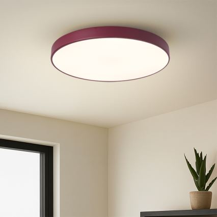 Brilagi - dimbare LED-plafondlamp POOL LED/60W/230V, 3000-6000K, diameter 50 cm, bordeaux + afstandsbediening
