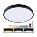 Brilagi - LED dimbare plafondlamp POOL SMART LED/60W/230V 50 cm 3000-6000K Wi-Fi Tuya + afstandsbediening zwart