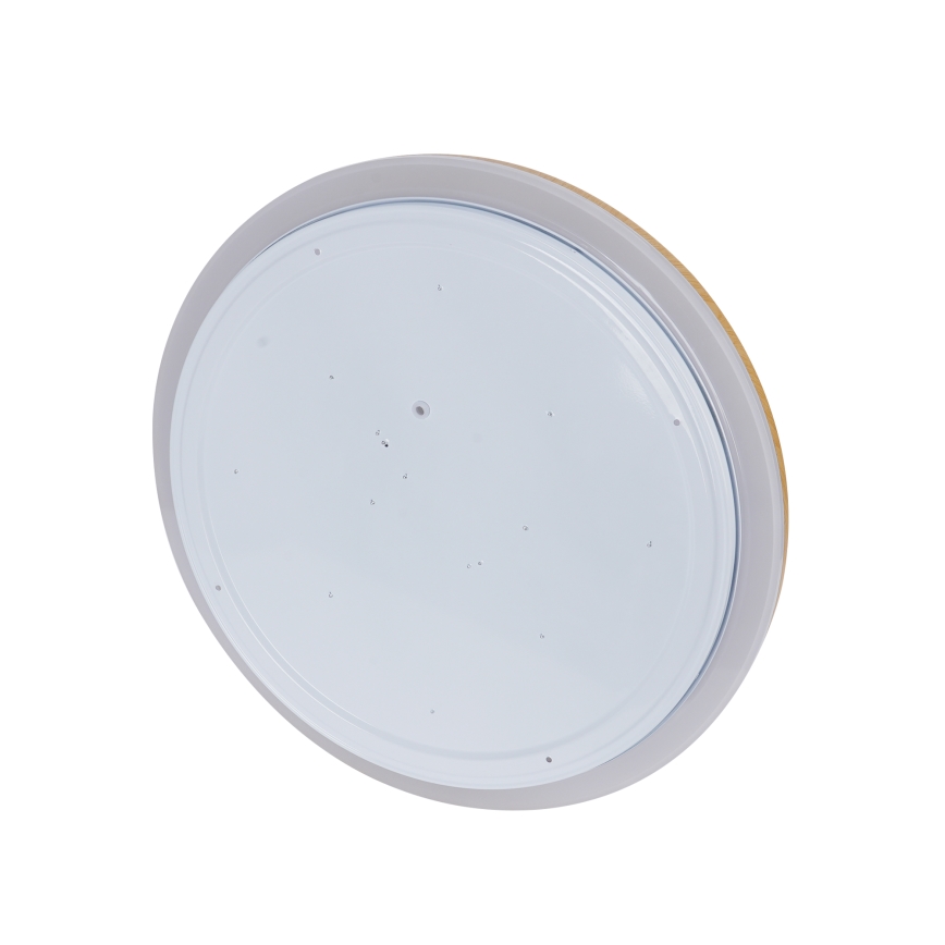 Brilagi - Dimbare LED-plafondlamp RIVO LED/72W/230V 3000-6000K houtlook Ø 50 cm + afstandsbediening