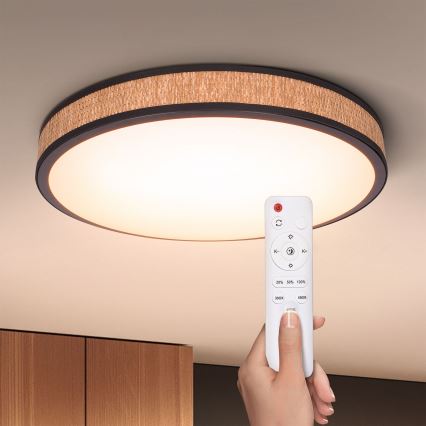 Brilagi - LED dimbare plafondlamp ROSA LED/48W/230V 3000-6500K Ø 38 cm + afstandsbediening
