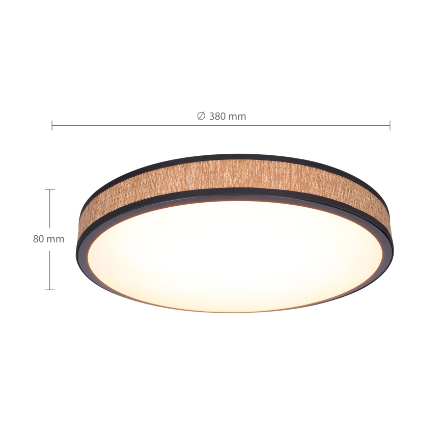 Brilagi - LED dimbare plafondlamp ROSA LED/48W/230V 3000-6500K Ø 38 cm + afstandsbediening