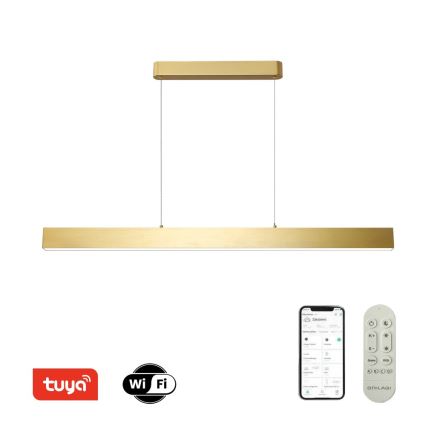 Brilagi - LED dimbare hanglamp aan kabel SLEEKLINE SMART LED/40W/230V 3000-6000K Wi-Fi Tuya goud + afstandsbediening