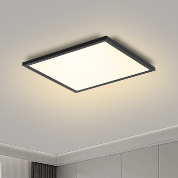 Brilagi - LED-dimbare plafondlamp SLIMFRAME LED/25W/230V 30x30 cm 3000-6000K zwart + afstandsbediening