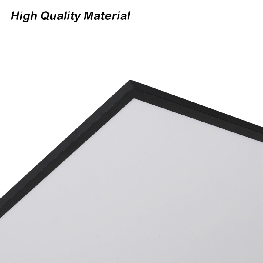 Brilagi - Dimbare LED-plafondlamp SLIMFRAME LED/80W/230V 120x60 cm 3000-6000K zwart + afstandsbediening