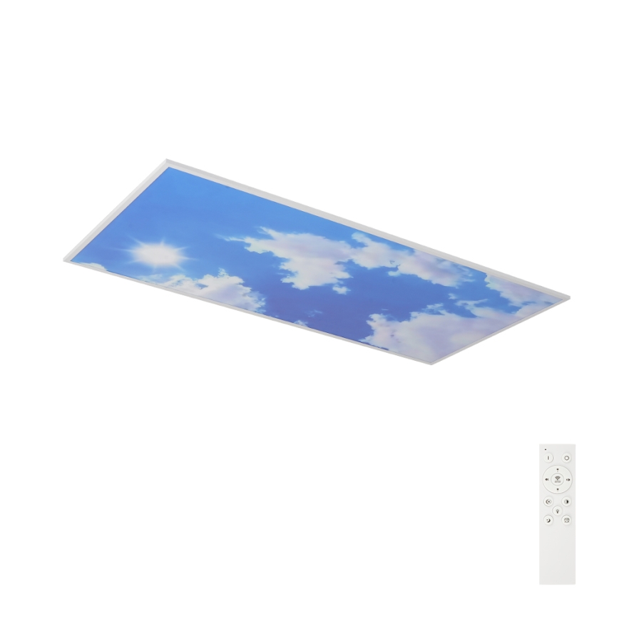 Brilagi - Dimbare SLIMFRAME SKY LED/80W/230V 120x60 cm 3000-6000K zilver/blauw + afstandsbediening