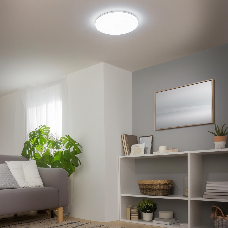 Brilagi - Dimbare LED-plafondlamp SMART LED/24W/230V Ø 38 cm 3000-6000K Wi-Fi Tuya Beacon + afstandsbediening