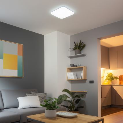 Brilagi - Dimbare SMART LED-plafondlamp 28W/230V 43x43 cm 2700-6500K Wi-Fi Tuya + afstandsbediening