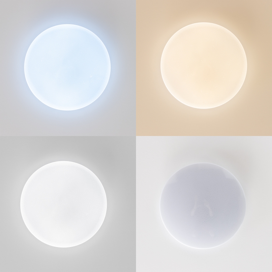 Brilagi - Dimbare LED plafondlamp SMART STARS LED/24W/230V Ø 38 cm 3000-6000K Wi-Fi Tuya Beacon + afstandsbediening