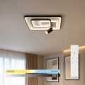 BRILAGI - LED dimbare plafondlamp UNITY LED/75W/230V + 1xGU10/3W 3000-6000K 50x50 cm wit/zwart + afstandsbediening