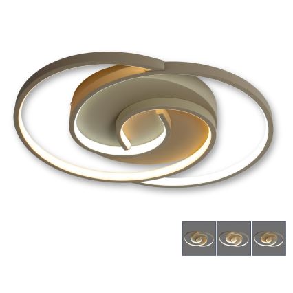 BRILAGI - Dimbare LED-plafondlamp VELO LED/70W/230V 3000-6500K 38x47,8 cm beige + afstandsbediening