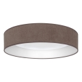 Brilagi - LED dimbare plafondlamp VELVET SMART VARI LED/36W/230V 3000-6500K Ø 55 cm bruin + afstandsbediening