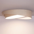 BRILAGI - LED dimbare plafondlamp VELVET TWIST LED/36W/230V 3000-6000K Ø 65 cm Wi-Fi Tuya Beacon beige + afstandsbediening