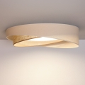BRILAGI - LED Dimbare plafondlamp VELVET TWIST LED/36W/230V 3000-6000K Ø 65 cm Wi-Fi Tuya Beacon crème/beige + afstandsbediening