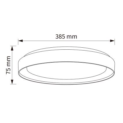 Brilagi - LED dimbare plafondlamp WALDO LED/48W/230V 3000-6500K Ø 40 cm beige/goud + afstandsbediening