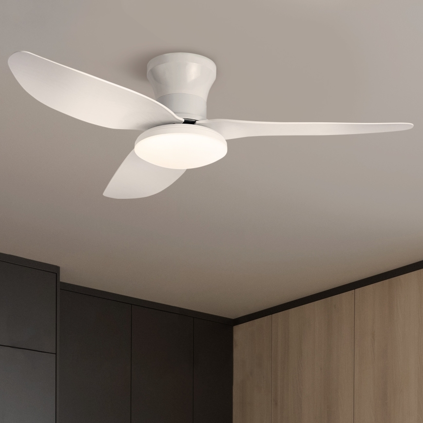 Brilagi - LED dimbare plafondventilator LED/30W/230V 3000-6500K wit + afstandsbediening