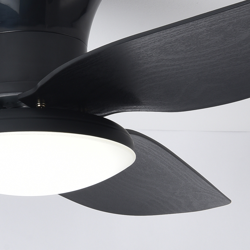 Brilagi - LED dimbare plafondventilator LED/30W/230V 3000-6500K zwart + afstandsbediening