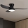 Brilagi - LED dimbare plafondventilator LED/30W/230V 3000-6500K zwart + afstandsbediening