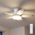 Brilagi - LED-dimbare plafondventilator LED/32W/230V 3000-6500K Ø 95 cm wit + afstandsbediening