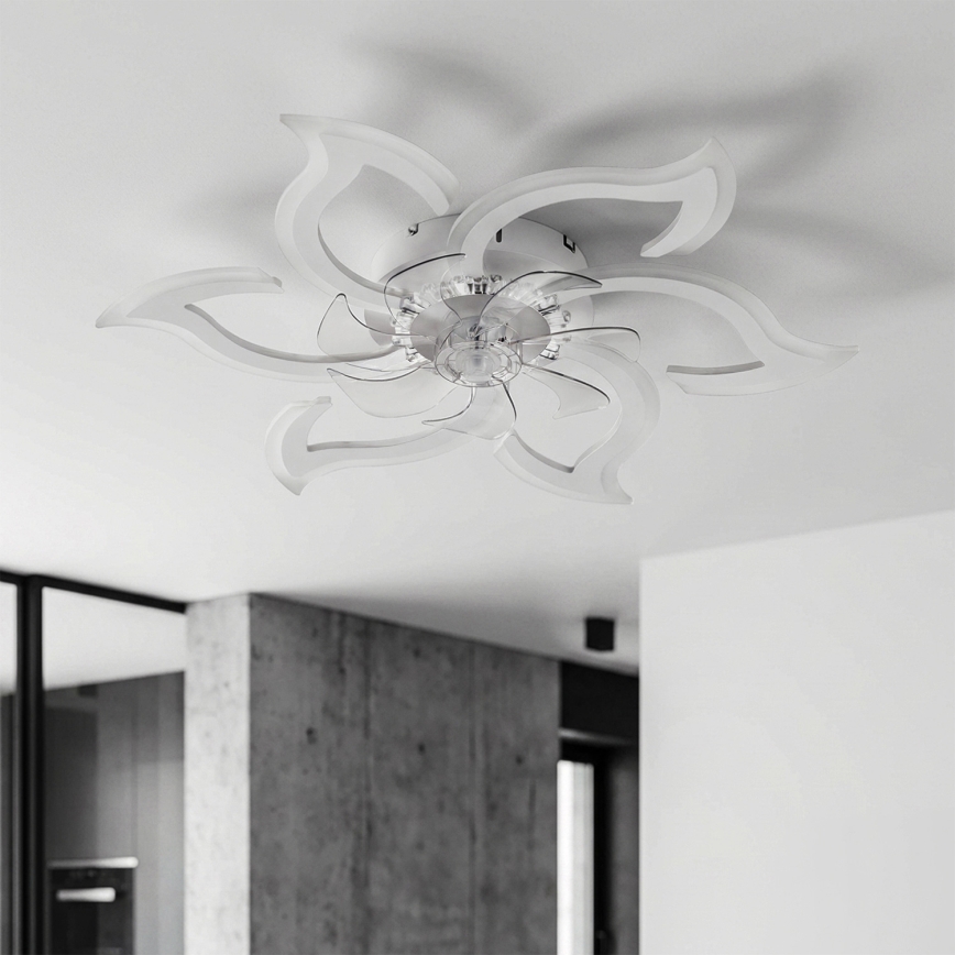 Brilagi - LED-dimbare plafondventilator LED/34W/230V 3000–6500K Ø 83 cm wit + afstandsbediening