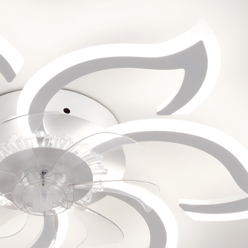 Brilagi - LED-dimbare plafondventilator LED/34W/230V 3000–6500K Ø 83 cm wit + afstandsbediening