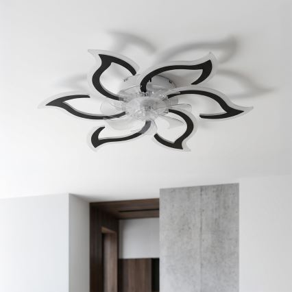 Brilagi - Dimbare LED-plafondventilator LED/34W/230V 3000-6500K Ø 83 cm zwart + afstandsbediening