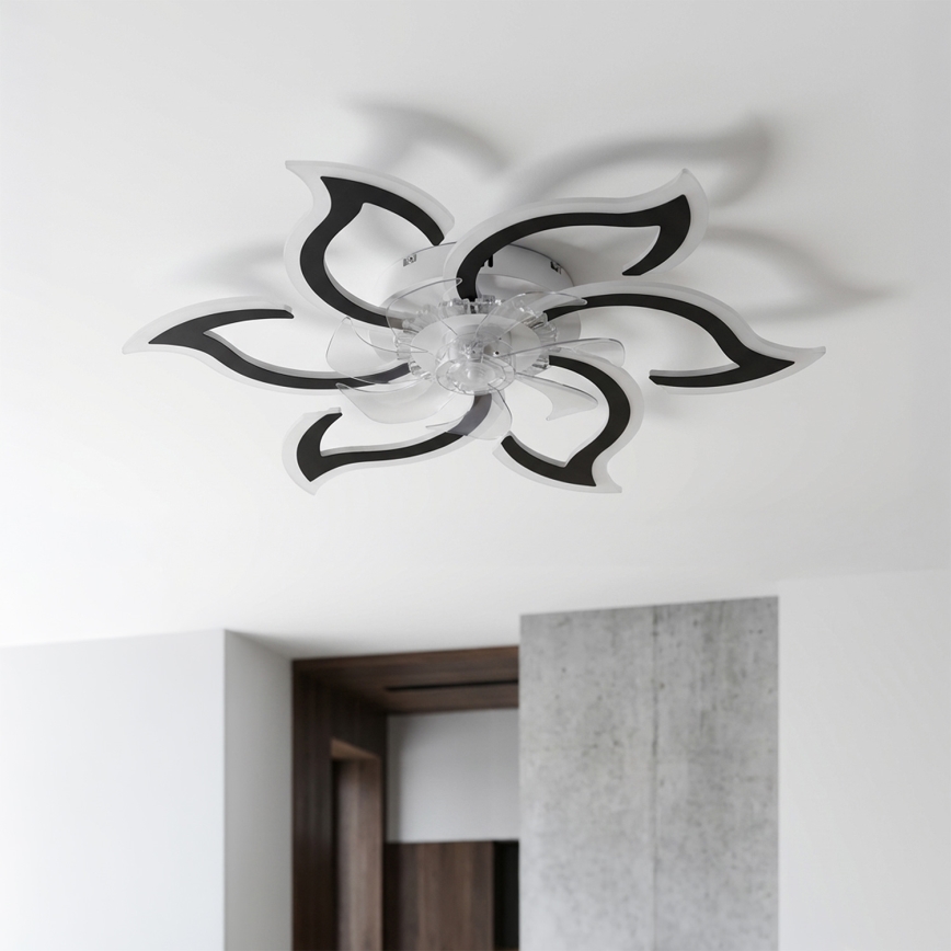 Brilagi - Dimbare LED-plafondventilator LED/34W/230V 3000-6500K Ø 83 cm zwart + afstandsbediening