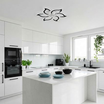 Brilagi - Dimbare LED-plafondventilator LED/34W/230V 3000-6500K Ø 83 cm zwart + afstandsbediening