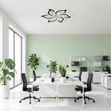 Brilagi - Dimbare LED-plafondventilator LED/34W/230V 3000-6500K Ø 83 cm zwart + afstandsbediening