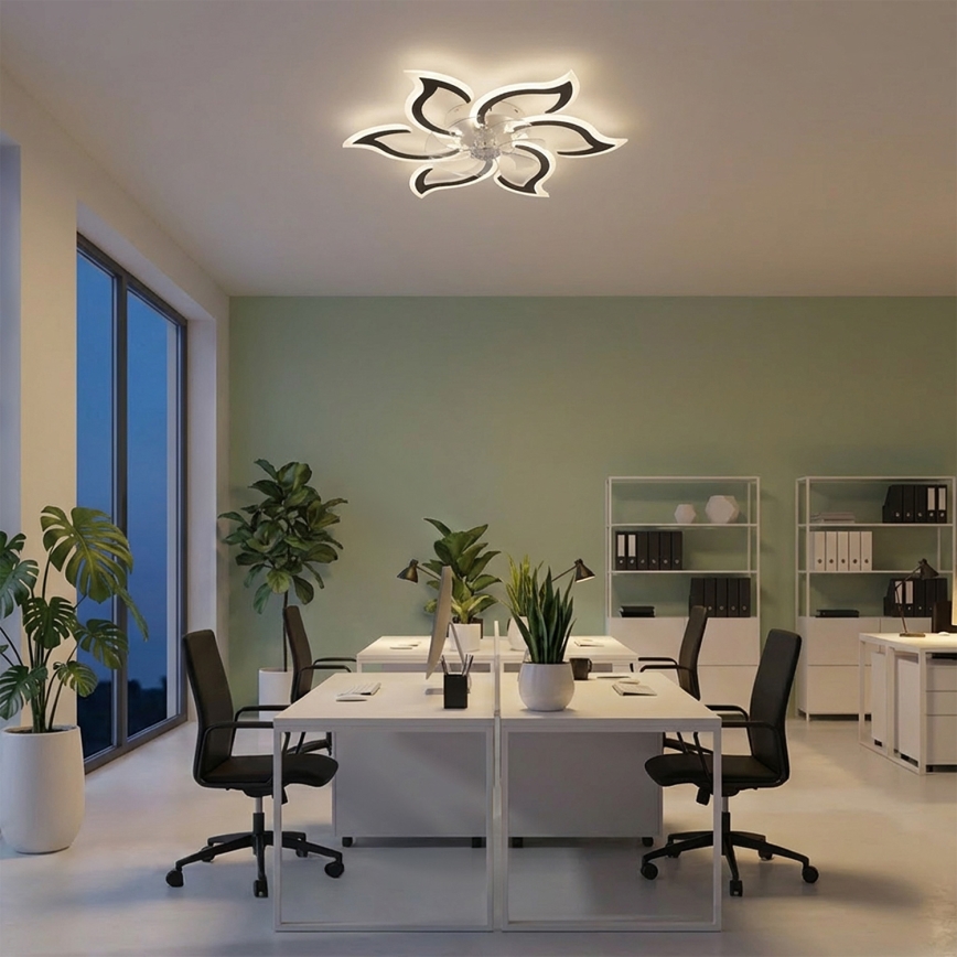 Brilagi - Dimbare LED-plafondventilator LED/34W/230V 3000-6500K Ø 83 cm zwart + afstandsbediening