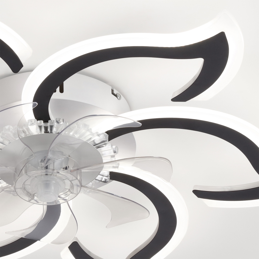 Brilagi - Dimbare LED-plafondventilator LED/34W/230V 3000-6500K Ø 83 cm zwart + afstandsbediening