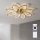 Brilagi - LED-dimbare plafondventilator LED/43W/230V 3000-6500K Ø 90 cm goudkleurig + afstandsbediening