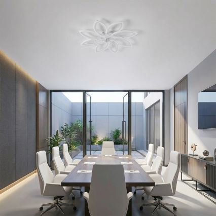Brilagi - Dimbare LED-plafondventilator LED/43W/230V 3000-6500K Ø 90 cm wit + afstandsbediening
