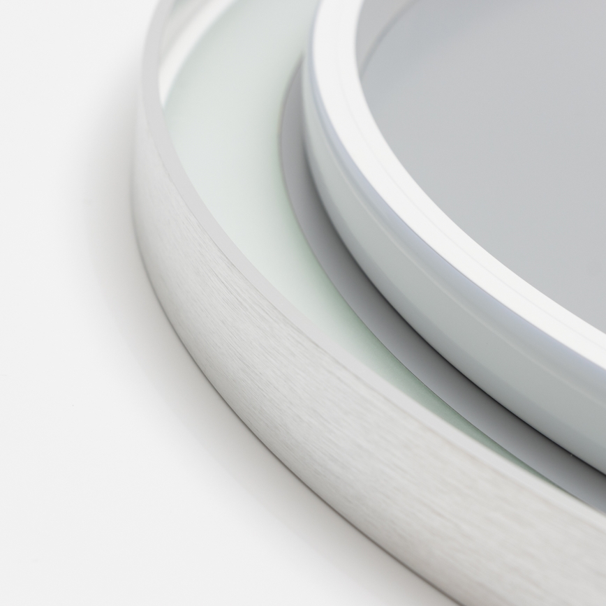 Brilagi - Dimbare LED-badkamerspiegel met verwarming en geïntegreerde verlichting ALU PRO LED/18W/230V Ø 60 cm 3000/4000/6500K IP44 mat chroom CRI 90