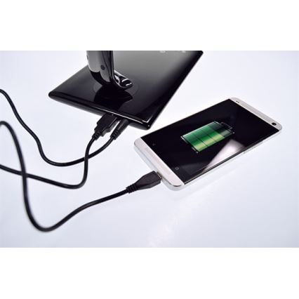 Brilagi - LED dimbare bureaulamp met USB-aansluiting LED/12W/230V wit 3000 - 6000K