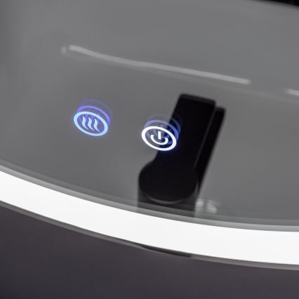 Brilagi - LED-dimbare verwarmde badkamerspiegel met randverlichting ALU PRO LED/18W/230V Ø 60 cm 3000/4000/6500K IP44 glanzend chroom CRI 90