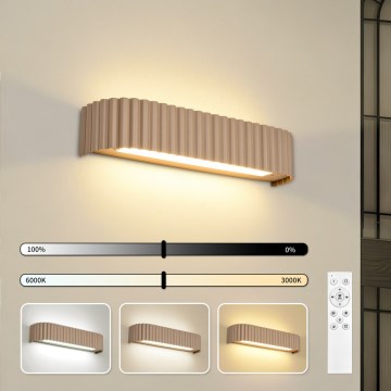 BRILAGI - LED dimbare wandlamp FALCON MODERN LED/14W/230V 3000-6000K 40 cm beige + afstandsbediening