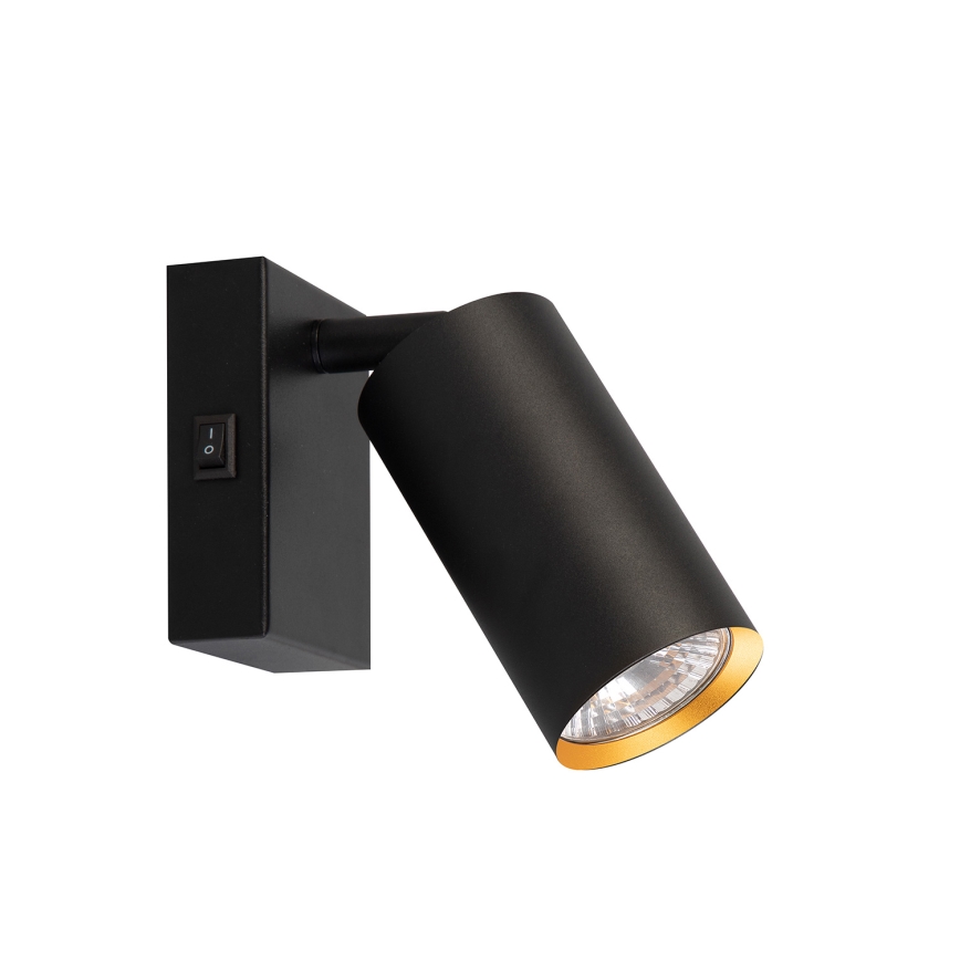 Brilagi - LED RGBW Dimbare wandspot SELE 1xGU10/4,8W/230V 3000K zwart/goud + afstandsbediening