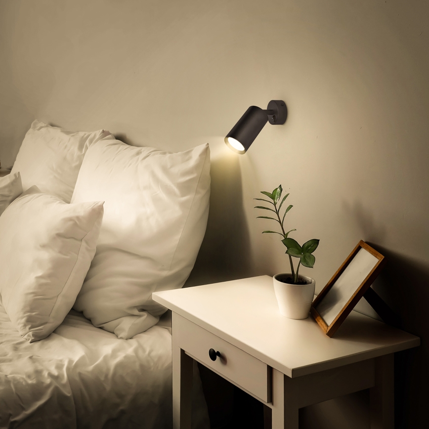 Brilagi - LED dimbare wandspot SELE 1xGU10/6,5W/230V 2700-6500K zwart