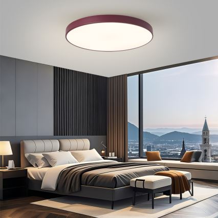 Brilagi - Dimbaar LED-armatuur POOL SMART LED/100W/230V Ø 80 cm Wi-Fi Tuya + afstandsbediening bordeaux